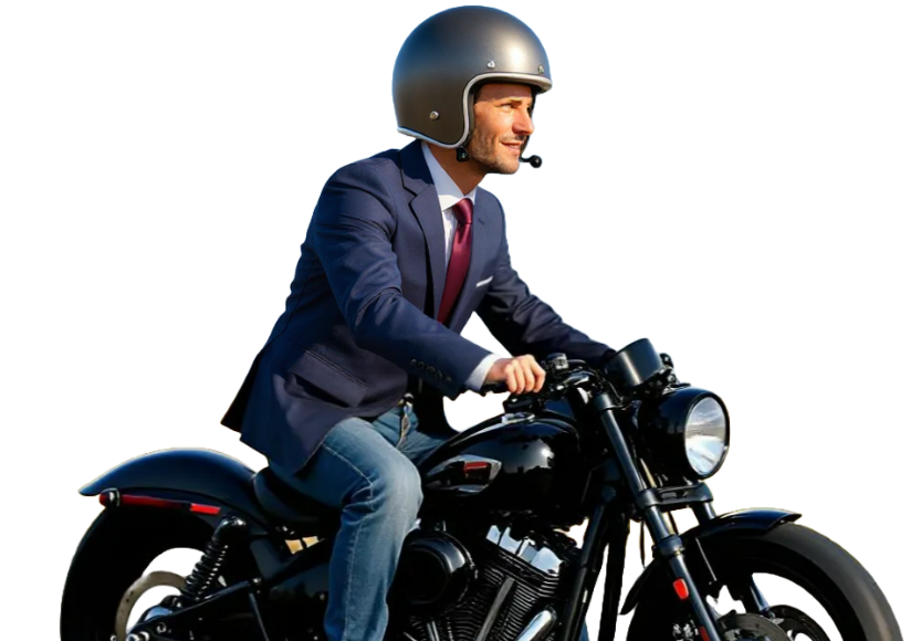 A couple riding a bike is ensured by their health insurance