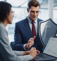 a woman sitting at a table using a laptop computer